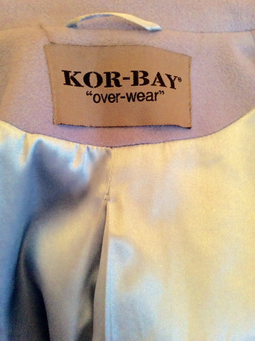 Kor-Bay Cornflower Blue Wool Blend Coat Size 8 - Whispers Dress Agency - Sold - 4