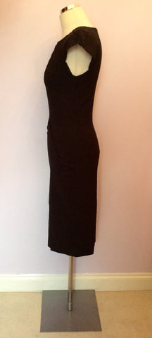 DIVA BLACK WIGGLE PENCIL DRESS SIZE 14 - Whispers Dress Agency - Sold - 3