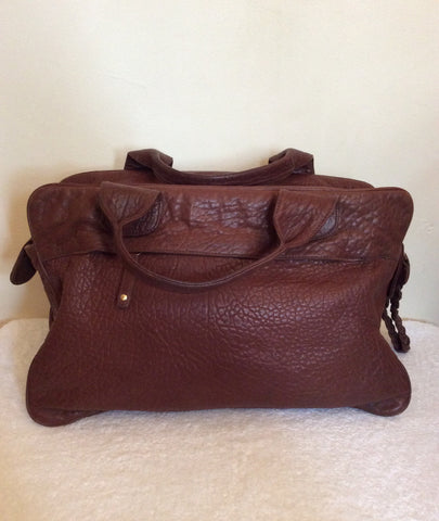 Bulga De Beer Brown Leather Tote Bag - Whispers Dress Agency - Handbags - 4