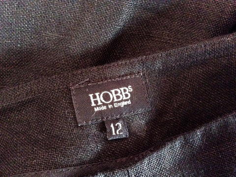 Hobbs Black Linen Trousers Size 12 - Whispers Dress Agency - Womens Trousers - 3