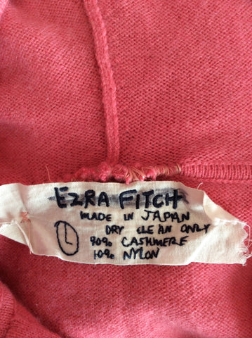Abercrombie & Fitch (Ezra Fitch) Pink Hooded Cashmere Cardigan Size L - Whispers Dress Agency - Sold - 3