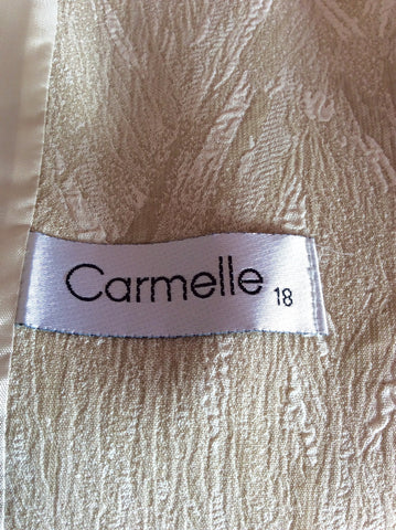 Carmelle Cream Print Dress & Long Jacket Size 18 - Whispers Dress Agency - Sold - 5
