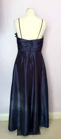 Forever Yours Dark Blue Strappy / Strapless Evening Dress Size 12 - Whispers Dress Agency - Womens Dresses - 5