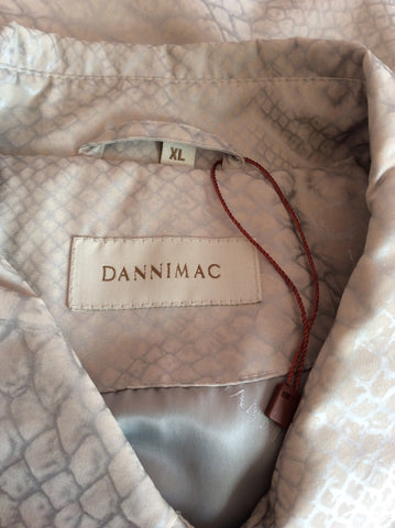 Brand New Dannimac Silver Grey Snakeskin Print Mac SizeXL - Whispers Dress Agency - Sold - 5