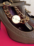 Mulberry Khaki / Olive Carter Character Leather Heels Size 7/40 - Whispers Dress Agency - Womens Heels - 3