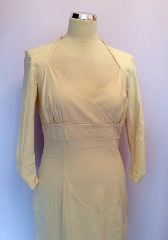 NEW HYBRID IVORY 3/4 SLEEVE WIGGLE PENCIL DRESS SIZE 16 - Whispers Dress Agency - Womens Dresses - 2