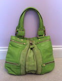 Jimmy Choo Neon Green Leather / Suede Mona Bag - Whispers Dress Agency - Sold - 2