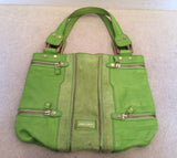 Jimmy Choo Neon Green Leather / Suede Mona Bag - Whispers Dress Agency - Sold - 4