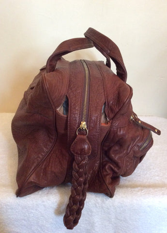 Bulga De Beer Brown Leather Tote Bag - Whispers Dress Agency - Handbags - 6