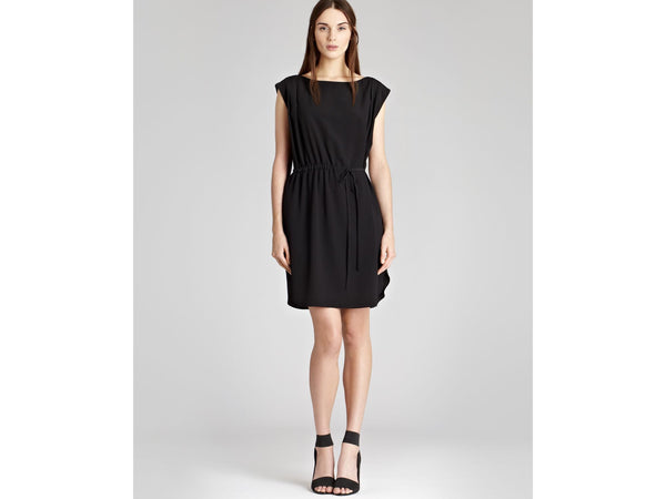 Reiss Black Rio Crepe Draped Shift Dress Size 12 Whispers Dress Agency Reiss Black Rio Crepe Draped Shift Dress Size 12 Whispers Dress Agency