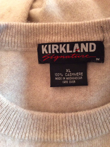 Kirkland Signature Natural / Beige Cashmere Jumper Size XL - Whispers Dress Agency - Sold - 2
