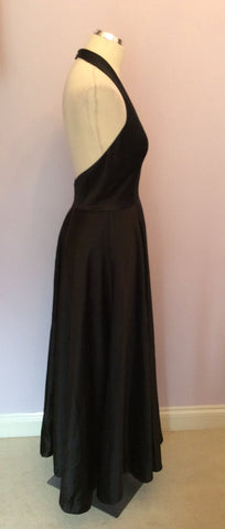 Consortium Black Long Halterneck Long Dress Size 12 - Whispers Dress Agency - Womens Dresses - 2