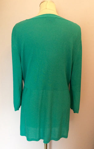 MONSOON GREEN SCOOP NECK CARDIGAN SIZE 20 - Whispers Dress Agency - Womens Knitwear - 2
