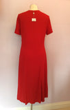 Brand New Country Casuals Red Jersey Dress Size M - Whispers Dress Agency - Womens Dresses - 3