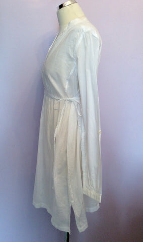 LEVIS WHITE COTTON SUMMER DRESS SIZE M - Whispers Dress Agency - Sold - 2