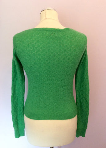 Cath Kidston Green Scoop Neck Cardigan Size S - Whispers Dress Agency - Sold - 2