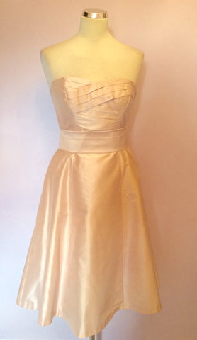 Coast Baby Pink Strapless Silk Dress Size 10 - Whispers Dress Agency - Womens Dresses - 1