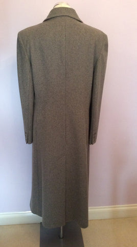 Lampert London Light Grey Wool & Cashmere Coat Size 14 - Whispers Dress Agency - Sold - 3