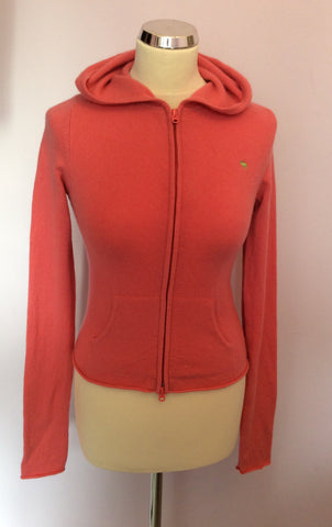 Abercrombie & Fitch (Ezra Fitch) Pink Hooded Cashmere Cardigan Size L - Whispers Dress Agency - Sold - 1