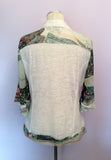 Elisa Cavaletti White Embroidered & Print Top Size XL - Whispers Dress Agency - Sold - 2
