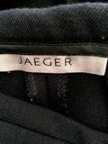 Jaeger Black Straight Leg Trousers Size 8 - Whispers Dress Agency - Womens Trousers - 3