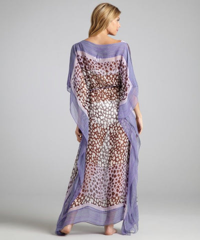 Diane Von Furstenberg Aailaya Print Silk Cover Up/ Beach Dress Size M - Whispers Dress Agency - Sold - 2