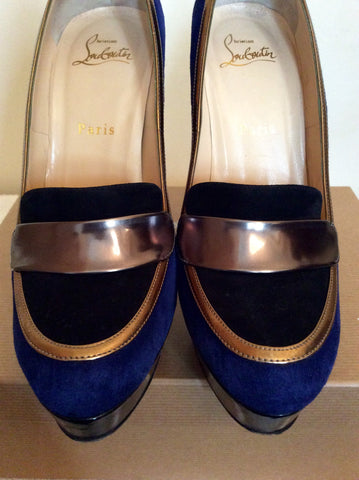 Christian Louboutin Royal Blue Platform Heels Size 6/39 - Whispers Dress Agency - Sold - 5