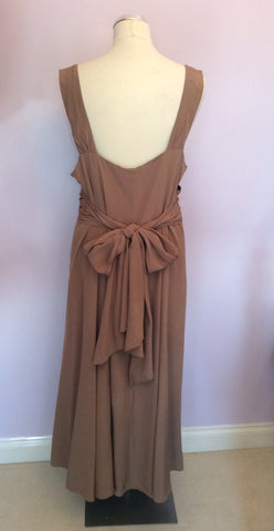 Kaliko Light Brown Long Evening Dress Size 18 - Whispers Dress Agency - Womens Dresses - 3