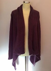 Monsoon Plum Wool & Mohair Blend Cardigan Size M - Whispers Dress Agency - Sold - 1