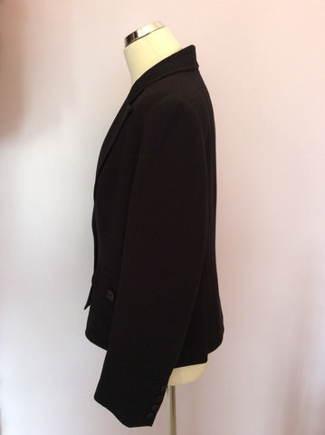 Jaeger Black Jacket & Trouser Suit Size 16 - Whispers Dress Agency - Sold - 3