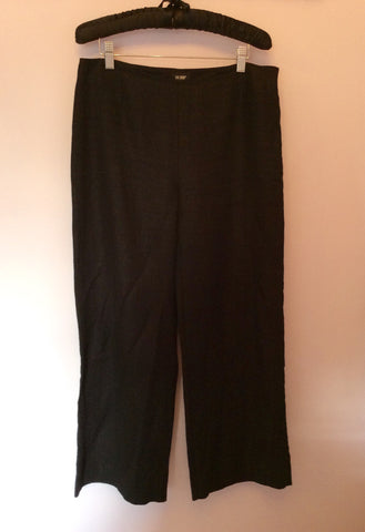 Hobbs Black Linen Trousers Size 12 - Whispers Dress Agency - Womens Trousers - 1