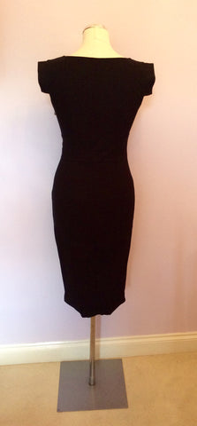 Hybrid Black Side Zip Detail Bodycon Dress Size 12 - Whispers Dress Agency - Sold - 3
