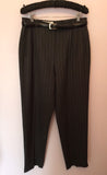 Gerry Weber Dark Grey Pinstripe Wool Blend Trouser Suit Size 16 - Whispers Dress Agency - Womens Suits & Tailoring - 5