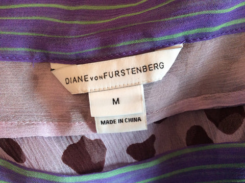 Diane Von Furstenberg Aailaya Print Silk Cover Up/ Beach Dress Size M - Whispers Dress Agency - Sold - 7