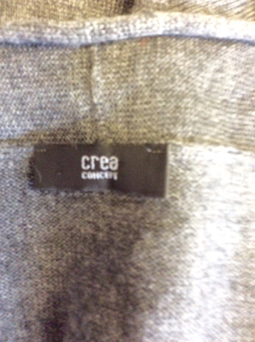 CREA CONCEPT DARK GREY MERINO WOOL CARDIGAN SIZE 42 UK 12 - Whispers Dress Agency - Womens Knitwear - 5