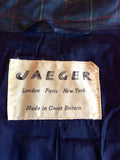 Vintage Jaeger Green Check Cotton Jacket Size S - Whispers Dress Agency - Womens Vintage - 5