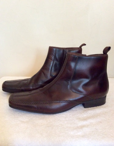 Ravel Brown Leather Ankle Boots Size 9 / 43 - Whispers Dress Agency - Sold - 3