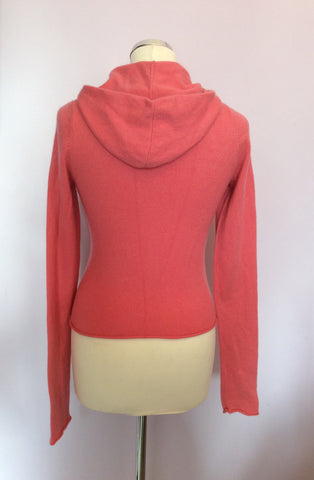Abercrombie & Fitch (Ezra Fitch) Pink Hooded Cashmere Cardigan Size L - Whispers Dress Agency - Sold - 2