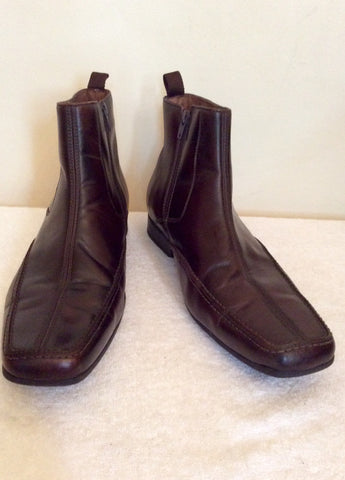 Ravel Brown Leather Ankle Boots Size 9 / 43 - Whispers Dress Agency - Sold - 1