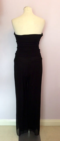 Joseph Ribkoff Black Strapless Occasion Jumpsuit Size 14 - Whispers Dress Agency - Sold - 5