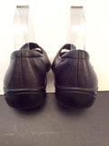 K By Clarks Black Velcro Strap Flat Shoes Size 6.5/39.5 - Whispers Dress Agency - Sold - 2