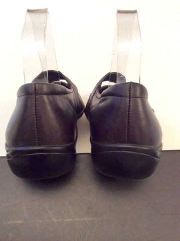 K By Clarks Black Velcro Strap Flat Shoes Size 6.5/39.5 - Whispers Dress Agency - Sold - 2