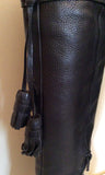 Kurt Geiger Black Leather Knee High Boots Size 3.5/36 - Whispers Dress Agency - Womens Boots - 5