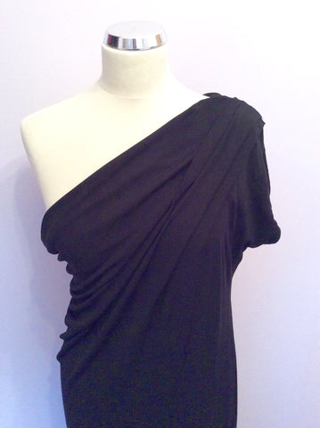 Brand New Kore Sophia Kokosalaki Black One Shoulder Evening Dress Size S - Whispers Dress Agency - Sold - 2
