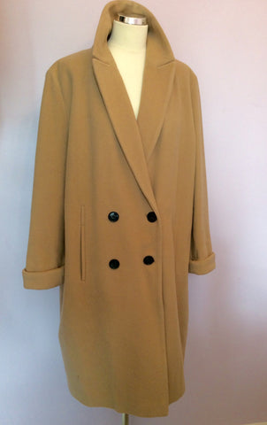 Fuchs Schmitt Camel Wool & Cashmere Coat Size 18 - Whispers Dress Agency - Sold - 1