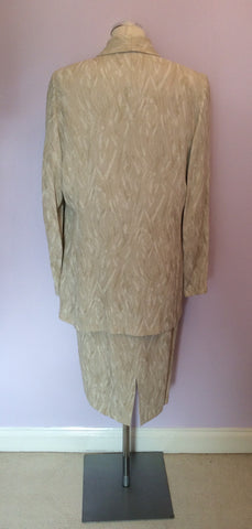 Carmelle Cream Print Dress & Long Jacket Size 18 - Whispers Dress Agency - Sold - 2