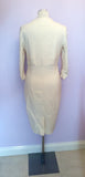 NEW HYBRID IVORY 3/4 SLEEVE WIGGLE PENCIL DRESS SIZE 16 - Whispers Dress Agency - Womens Dresses - 3