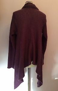 Monsoon Plum Wool & Mohair Blend Cardigan Size M - Whispers Dress Agency - Sold - 2