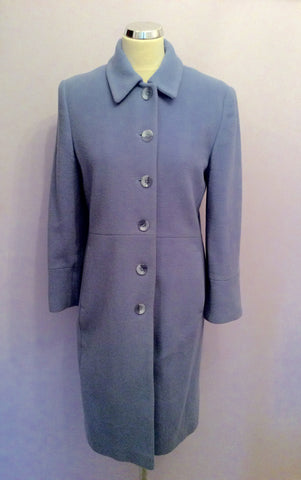 Kor-Bay Cornflower Blue Wool Blend Coat Size 8 - Whispers Dress Agency - Sold - 1
