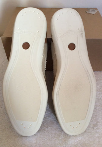 Brand New Fred Perry Beige Canvas & Tan Lace Up Shoes Size 4/37 - Whispers Dress Agency - Sold - 5